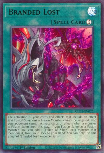 Branded Lost (CH01-EN025) [THE CHRONICLES DECK: The Fallen & The Virtuous (All-Foil Edition)]