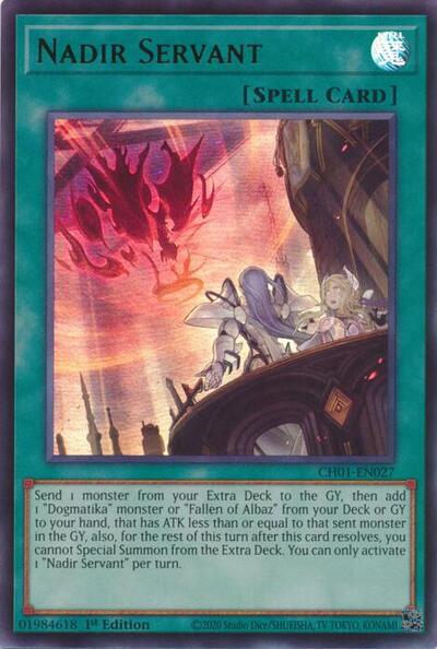 Nadir Servant (CH01-EN027) [THE CHRONICLES DECK: The Fallen & The Virtuous (All-Foil Edition)]