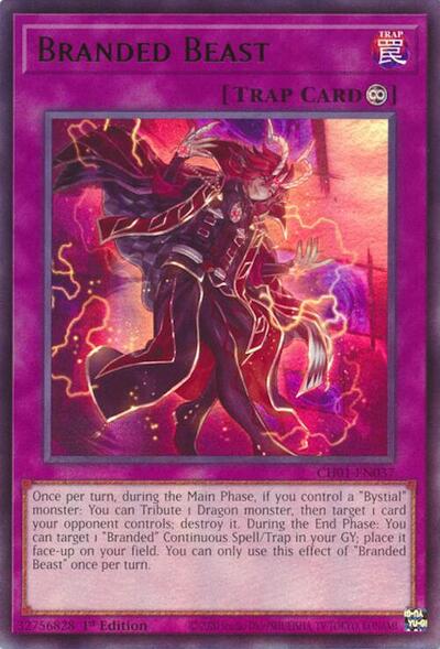 Branded Beast (CH01-EN037) [THE CHRONICLES DECK: The Fallen & The Virtuous (All-Foil Edition)]