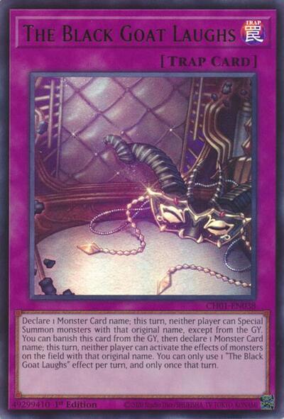 The Black Goat Laughs (CH01-EN038) [THE CHRONICLES DECK: The Fallen & The Virtuous (All-Foil Edition)]