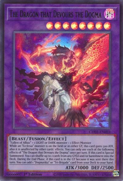 The Dragon that Devours the Dogma (CH01-EN041) [THE CHRONICLES DECK: The Fallen & The Virtuous (All-Foil Edition)]