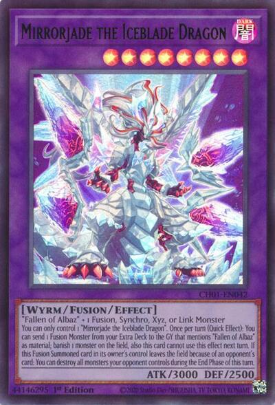 Mirrorjade the Iceblade Dragon (CH01-EN042) [THE CHRONICLES DECK: The Fallen & The Virtuous (All-Foil Edition)]