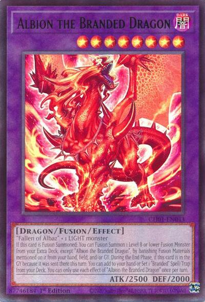 Albion the Branded Dragon (CH01-EN043) [THE CHRONICLES DECK: The Fallen & The Virtuous (All-Foil Edition)]