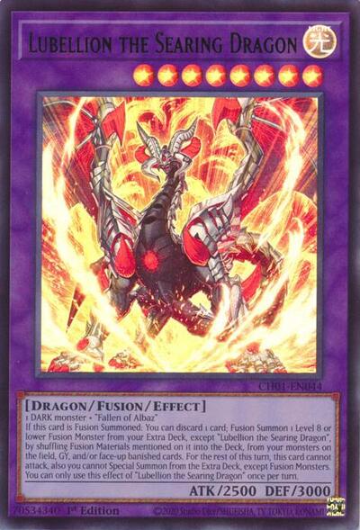 Lubellion the Searing Dragon (CH01-EN044) [THE CHRONICLES DECK: The Fallen & The Virtuous (All-Foil Edition)]