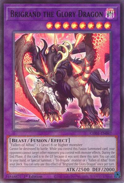 Brigrand the Glory Dragon (CH01-EN047) [THE CHRONICLES DECK: The Fallen & The Virtuous (All-Foil Edition)]