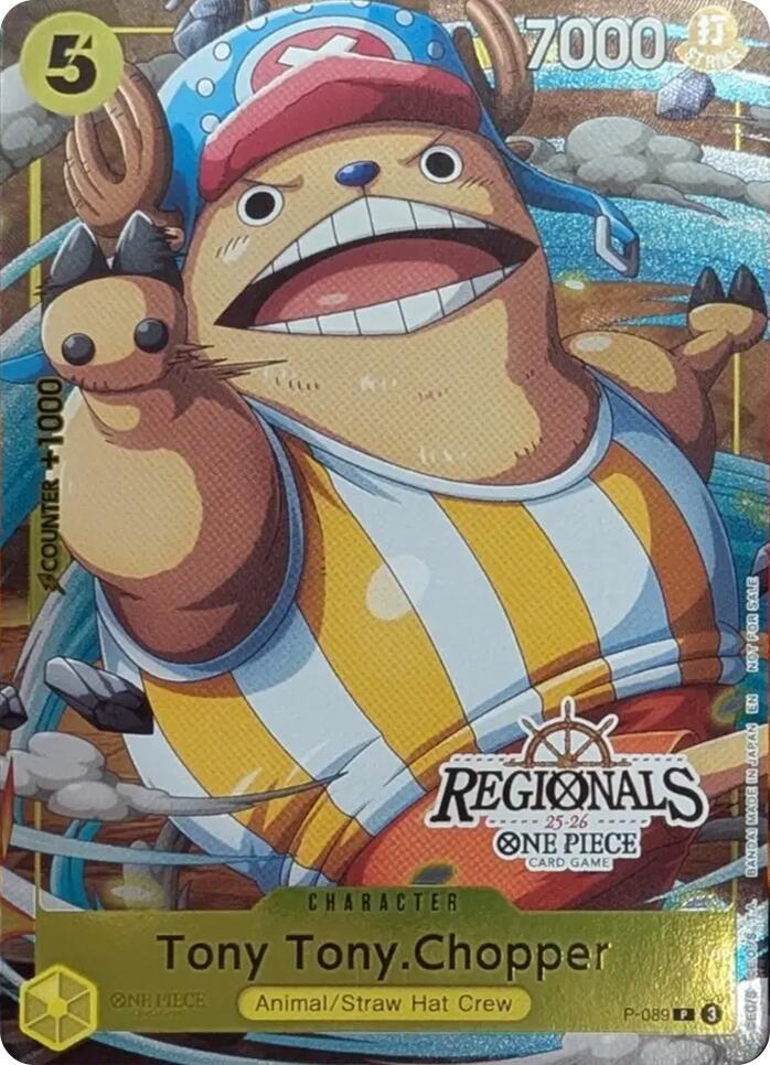 Tony Tony.Chopper (CS 25-26 Regionals Textured Chase Promo) (P-089) [One Piece Promotion Cards]