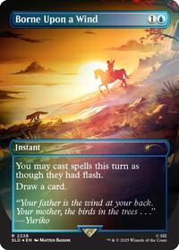 Borne Upon a Wind (Rainbow Foil) (2228) [Secret Lair Drop Series]