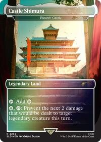 Castle Shimura - Eiganjo Castle (Rainbow Foil) (2230) [Secret Lair Drop Series]