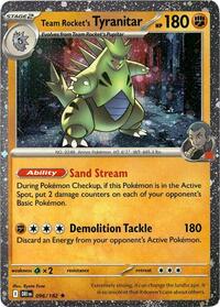 Team Rocket's Tyranitar - 096/182 (Cosmos Holo) (096/182) [Miscellaneous Cards & Products]