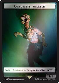 Cordyceps Infected Token (2206) (Rainbow Foil) (2206) [Secret Lair Drop Series]