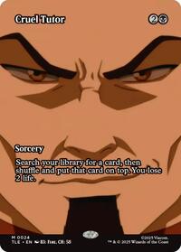 Cruel Tutor (Borderless) (24) [Avatar: The Last Airbender: Eternal-Legal]