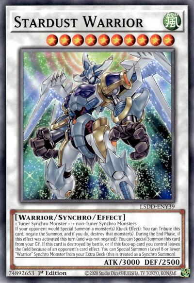 Stardust Warrior (L5DD-ENY39) [Legendary 5D's Decks]