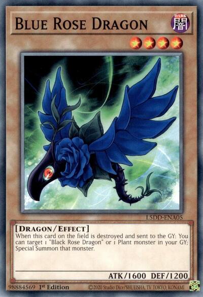 Blue Rose Dragon (L5DD-ENA05) [Legendary 5D's Decks]