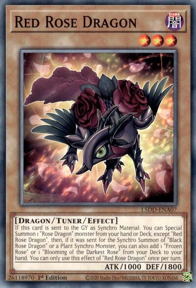 Red Rose Dragon (L5DD-ENA07) [Legendary 5D's Decks]