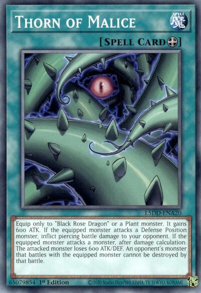 Thorn of Malice (L5DD-ENA20) [Legendary 5D's Decks]