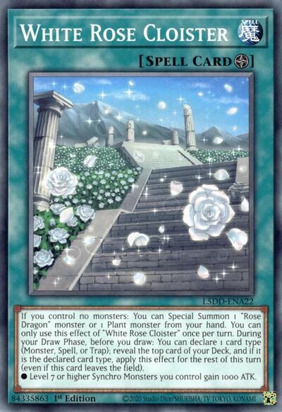 White Rose Cloister (L5DD-ENA22) [Legendary 5D's Decks]