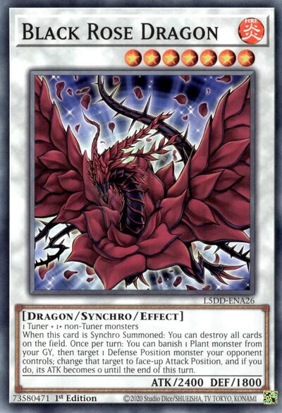 Black Rose Dragon (L5DD-ENA26) [Legendary 5D's Decks]