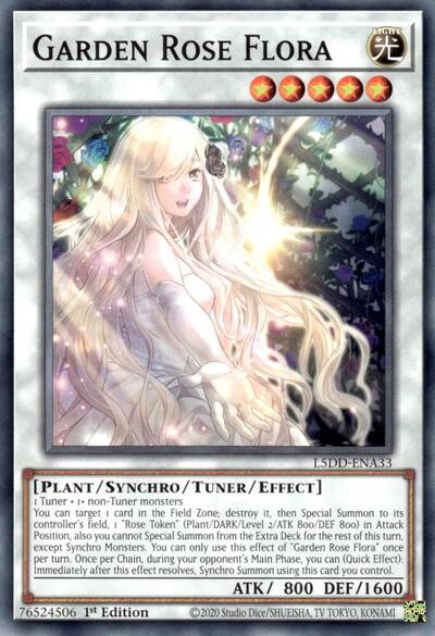 Garden Rose Flora (L5DD-ENA33) [Legendary 5D's Decks]