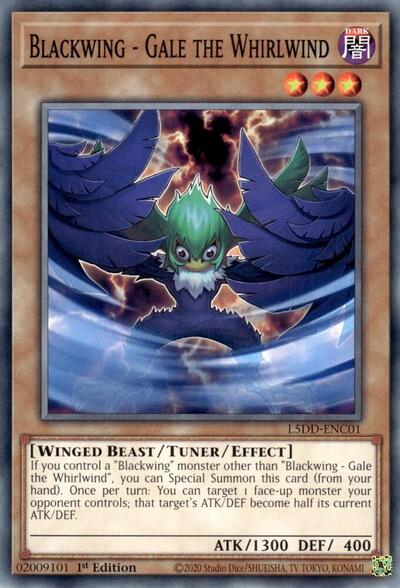 Blackwing - Gale the Whirlwind (L5DD-ENC01) [Legendary 5D's Decks]