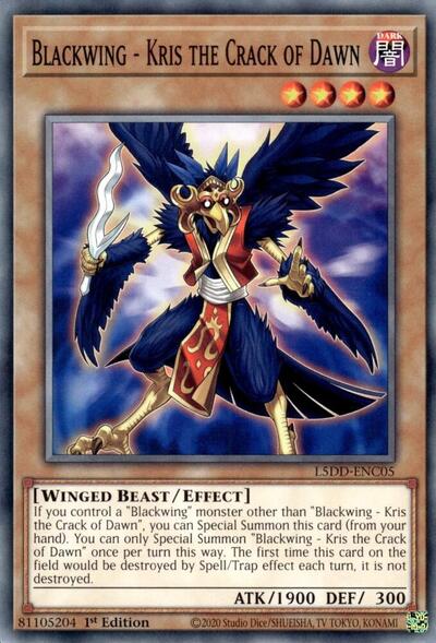 Blackwing - Kris the Crack of Dawn (L5DD-ENC05) [Legendary 5D's Decks]