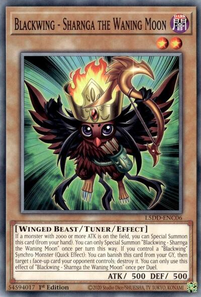 Blackwing - Sharnga the Waning Moon (L5DD-ENC06) [Legendary 5D's Decks]