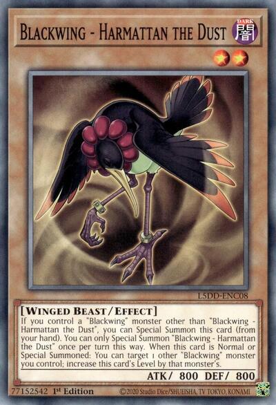 Blackwing - Harmattan the Dust (L5DD-ENC08) [Legendary 5D's Decks]