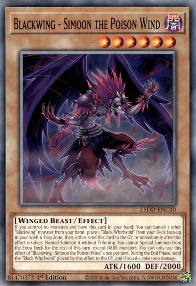 Blackwing - Simoon the Poison Wind (L5DD-ENC10) [Legendary 5D's Decks]