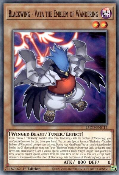 Blackwing - Vata the Emblem of Wandering (L5DD-ENC12) [Legendary 5D's Decks]