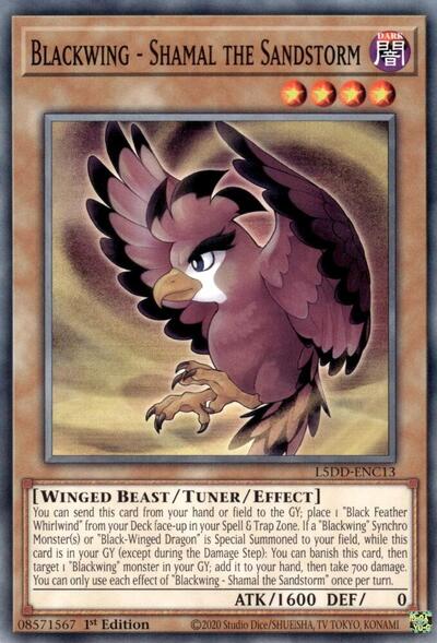 Blackwing - Shamal the Sandstorm (L5DD-ENC13) [Legendary 5D's Decks]