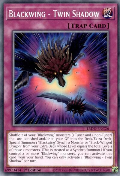 Blackwing - Twin Shadow (L5DD-ENC26) [Legendary 5D's Decks]