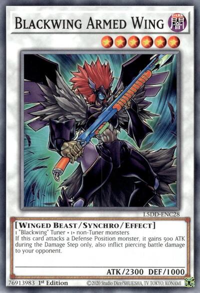 Blackwing Armed Wing (L5DD-ENC28) [Legendary 5D's Decks]