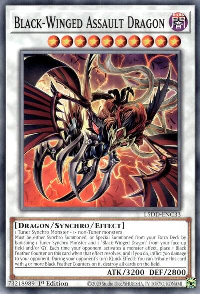 Black-Winged Assault Dragon (L5DD-ENC33) [Legendary 5D's Decks]