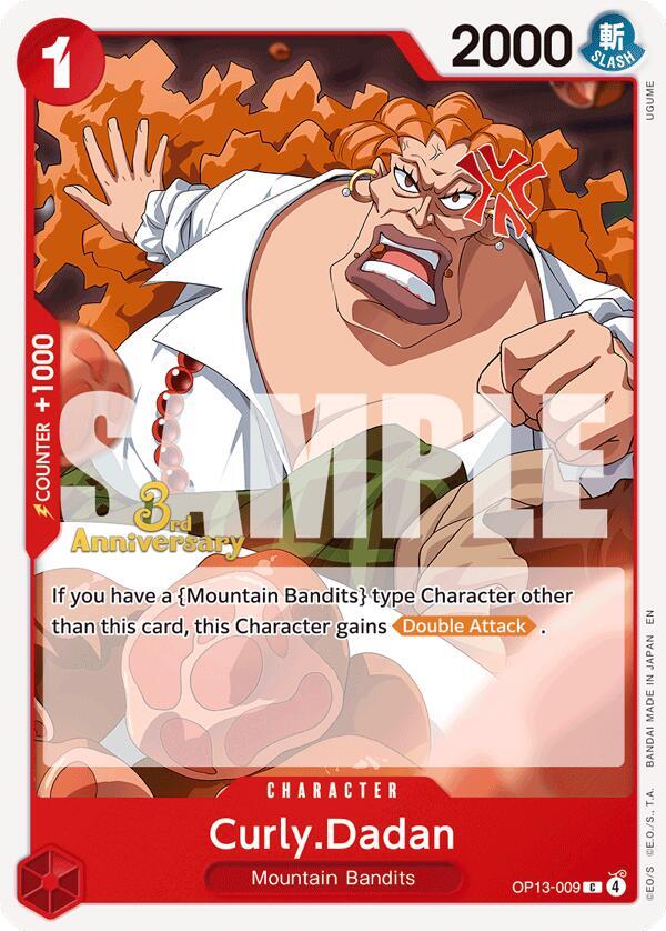 Curly.Dadan (OP13-009) [Carrying On His Will: 3rd Anniversary Tournament Cards]