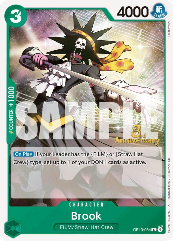 Brook (OP13-034) [Carrying On His Will: 3rd Anniversary Tournament Cards]