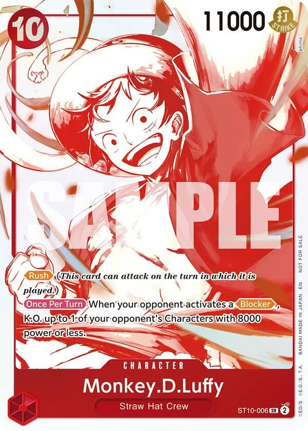 Monkey.D.Luffy - ST10-006 (3rd Anniversary Treasure Campaign Pack) (ST10-006) [One Piece Promotion Cards]