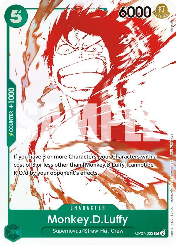 Monkey.D.Luffy - OP07-033 (3rd Anniversary Treasure Campaign Pack) (OP07-033) [One Piece Promotion Cards]
