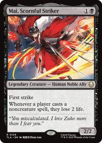 Mai, Scornful Striker (109) [Avatar: The Last Airbender]