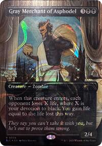 Gray Merchant of Asphodel (Halo Foil) (34) [Secret Lair Countdown Kit]