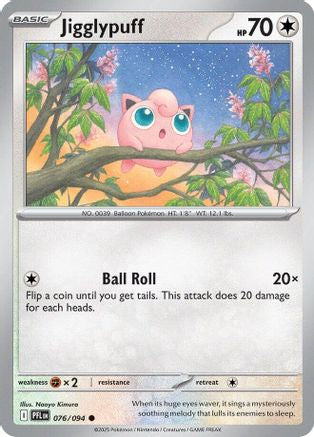 Jigglypuff 076/094  - Reverse Holofoil ME02 Phantasmal Flames - Common
