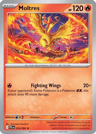 Moltres 014/094  - Holofoil ME02 Phantasmal Flames - Holo Rare