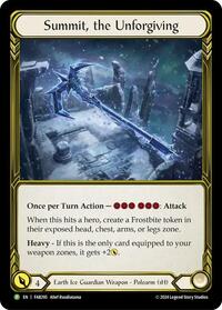 Summit, the Unforgiving (Golden) - FAB295 (FAB295) [Flesh and Blood: Promo Cards]