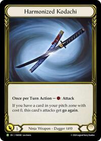 Harmonized Kodachi (Left) (Golden) - FAB300 (FAB300) [Flesh and Blood: Promo Cards]