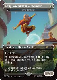 Aang, Ascendant Airbender - Serra Ascendant (2291) [Secret Lair Drop Series]