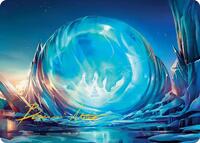 Aang's Iceberg Art Card (Gold-Stamped Signature) (2) [Art Series: Avatar: The Last Airbender]