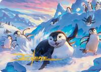 Otter-Penguin Art Card (Gold-Stamped Signature) (4) [Art Series: Avatar: The Last Airbender]