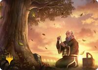 Bastion of Remembrance Art Card (Gold-Stamped Planeswalker Symbol) (30) [Art Series: Avatar: The Last Airbender]