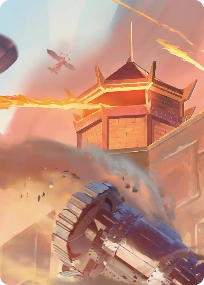 Fire Nation Turret Art Card [Art Series: Avatar: The Last Airbender]