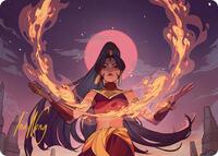 Firebending Student Art Card (Gold-Stamped Signature) (44) [Art Series: Avatar: The Last Airbender]