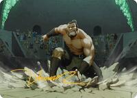 The Boulder, Ready to Rumble Art Card (Gold-Stamped Signature) (13) [Art Series: Avatar: The Last Airbender]