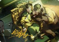 The Earth King Art Card (Gold-Stamped Signature) (15) [Art Series: Avatar: The Last Airbender]